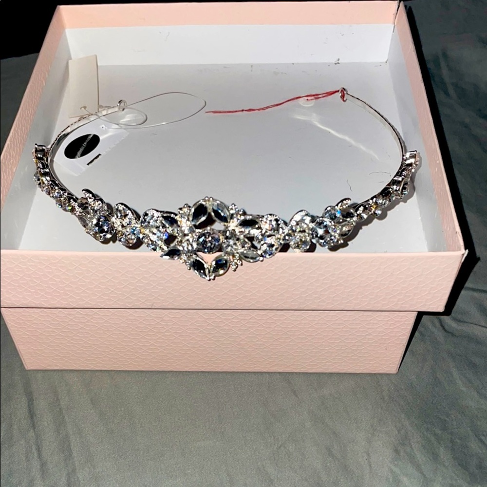 Elegant Silver Crystal Tiara